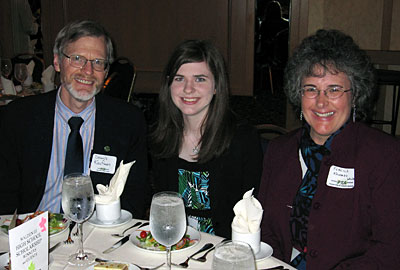 Bria Kaufman and her parents